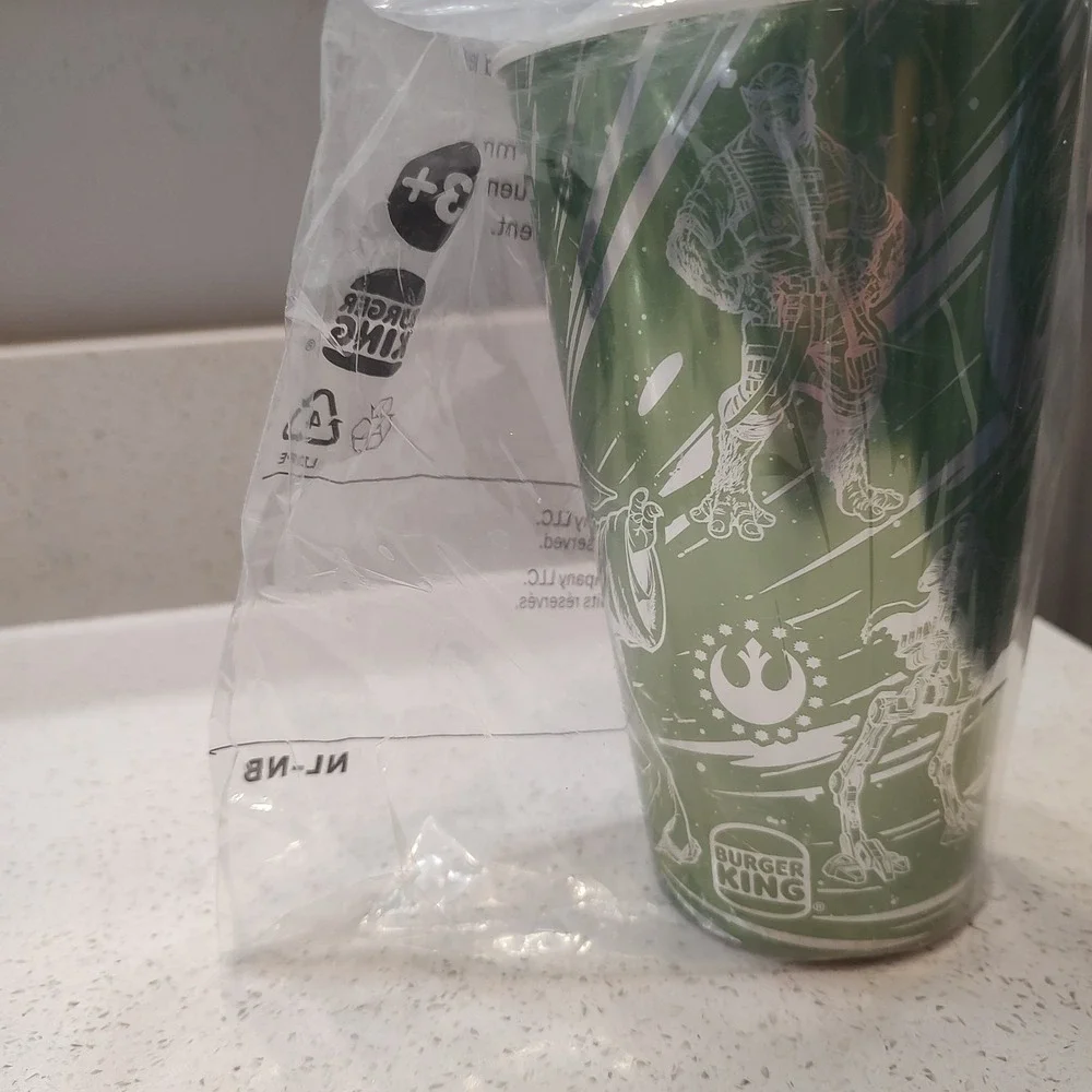 2026 Burger King Star Wars Mandalorian Grogu  Green Collectible Cup New Sealed